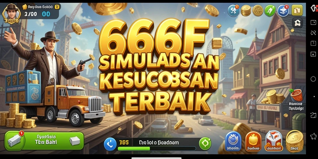 Tampilan gameplay 666F menampilkan strategi dan pengelolaan bisnis yang mendalam.
