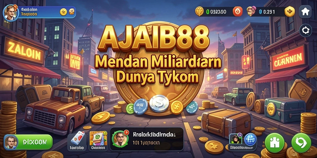 Tangkapan layar utama AJAIB88 menampilkan pengalaman seru dalam mengelola bisnis Tycoon.