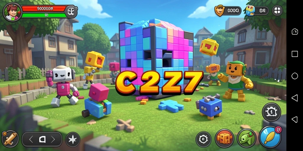 Tampilan gameplay C0077 yang menantang dalam permainan puzzle.