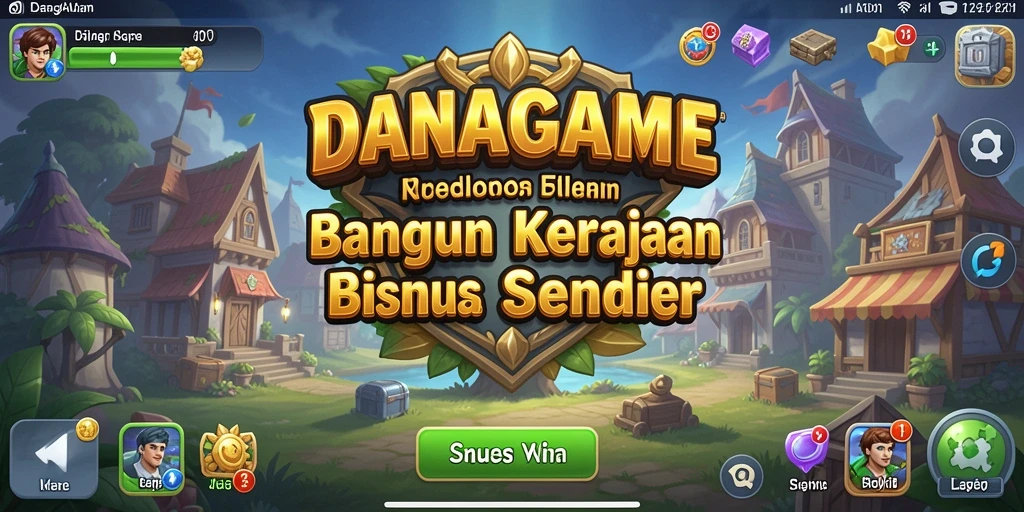 Tampilan menarik dari gameplay bisnis di DANAGAME.