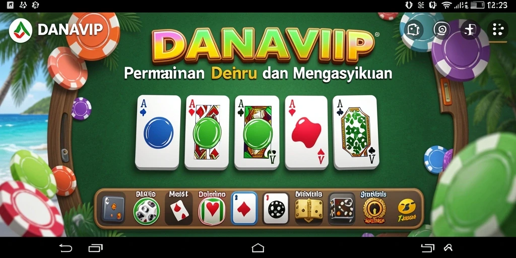 Gambaran gameplay seru dalam game Domino DANAVIP.