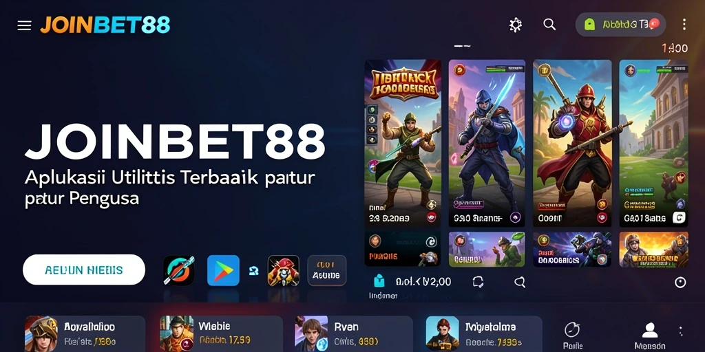Screenshot utama JOINBET88 menampilkan antarmuka pengguna yang intuitif dan fitur produktivitas.