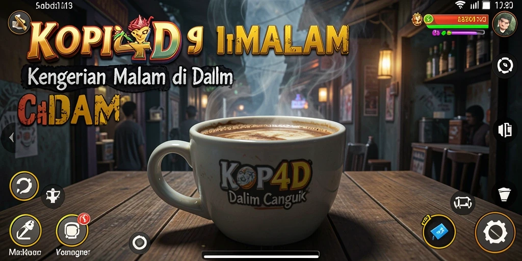 Tampilan mencekam dari gameplay KOPI4D yang menampilkan suasana horor yang menakutkan.