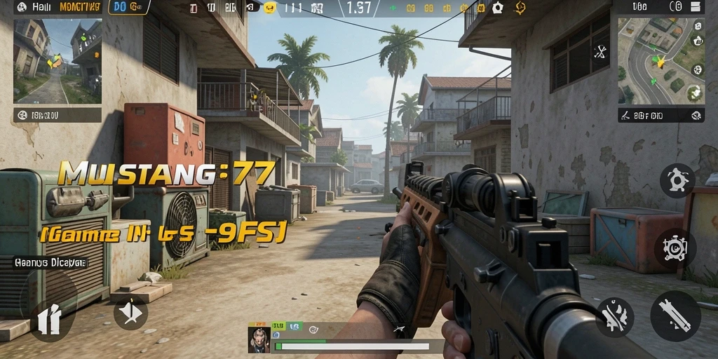 Tampilan gameplay seru dari MUSTANG77 dengan aksi menegangkan.