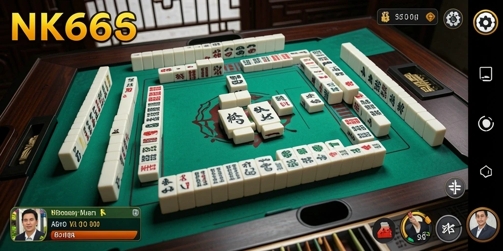 Tampilan gameplay NK666 yang menampilkan keseruan Mahjong.