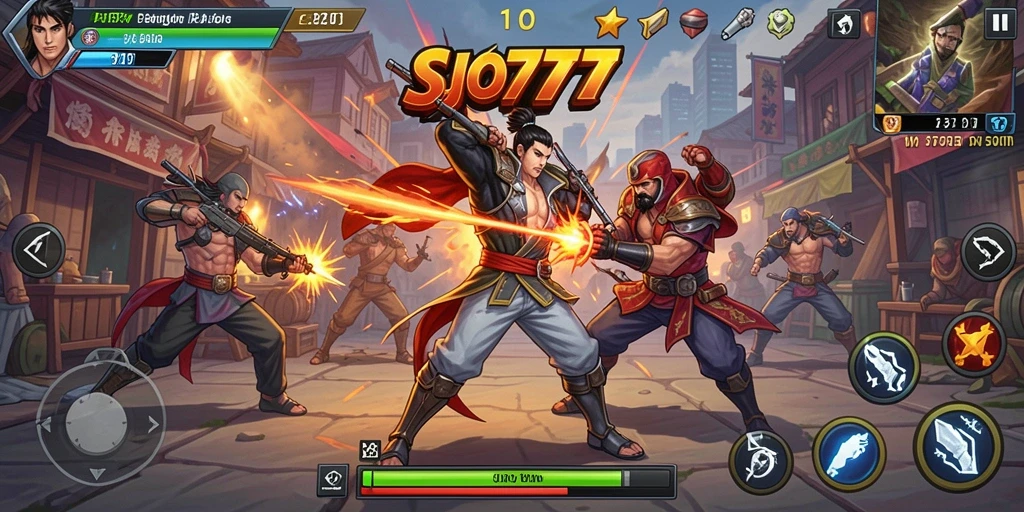 Gameplay mendebarkan SJO777 dalam suasana pertarungan yang seru.