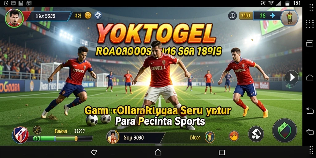 Tampilan aksi seru gameplay YOKTOGEL yang menampilkan kompetisi olahraga.